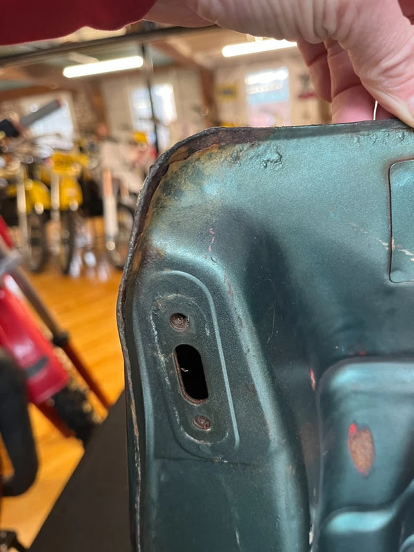 1978 Kawasaki KZ 1000 OEM Fuel Tank- Green with Gold Pinstripes