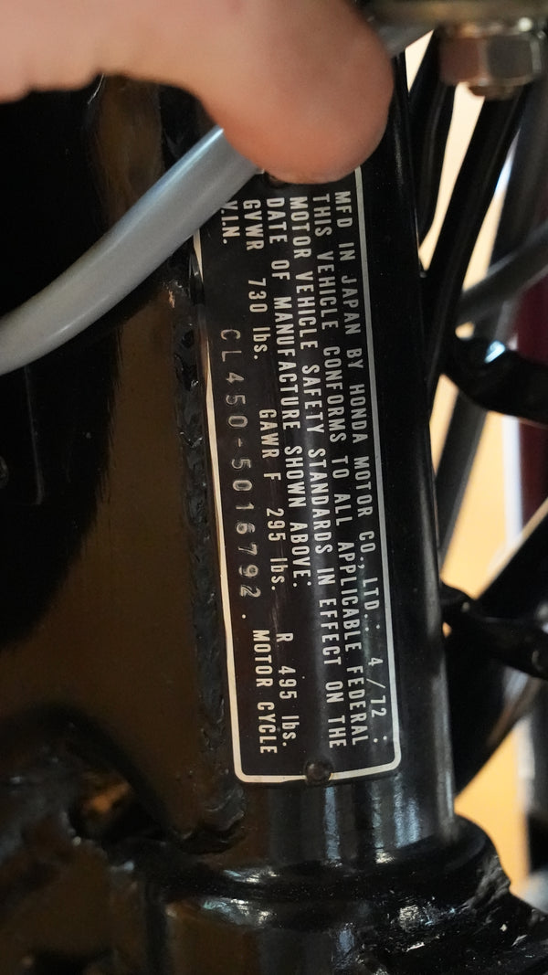 1972 Honda CL450