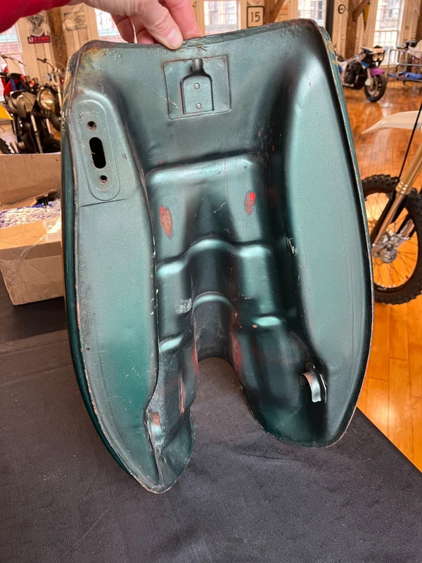 1978 Kawasaki KZ 1000 OEM Fuel Tank- Green with Gold Pinstripes