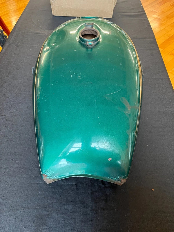 1978 Kawasaki KZ 1000 OEM Fuel Tank- Green with Gold Pinstripes