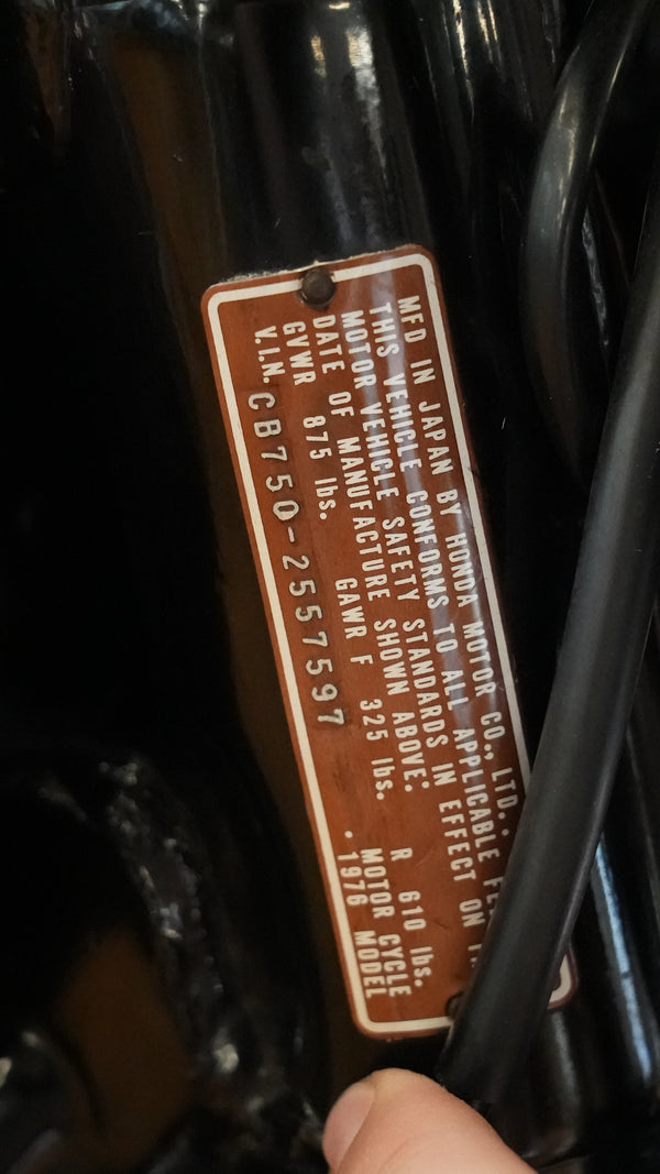 1976 Honda CB750K Four