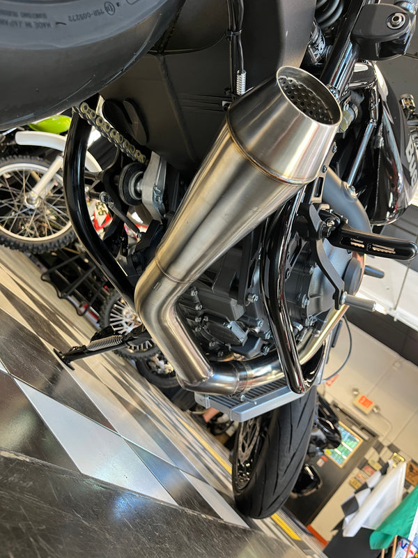 Kaplan Cycle Race Pipe for 2026 Buell Super Cruiser (OFFROAD ONLY)